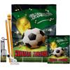 World Cup Saudi Arabia Banner Wall Art Flag Poles For Outside House Stand Outdoor Decorations Garden Tapestry Yard Signs FIFA Team Qatar Trophy Soccer Game Football Gifts Made In USA view 1