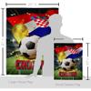 Ornament Collection World Cup Croatia Banner Wall Art Flag Poles for Outside House Stand Outdoor Decorations Garden Tapestry Yard Signs FIFA Team Qatar Trophy Soccer Game Football Gifts, Made in USA view 2