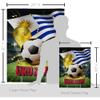 Ornament Collection World Cup Uruguay Banner Wall Art Flag Poles for Outside House Stand Outdoor Decorations Garden Tapestry Yard Signs FIFA Team Qatar Trophy Soccer Game Football Gifts, Made in USA view 2