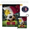Ornament Collection World Cup Banner Wall Art Flag Poles for Outside House Stand Outdoor Decorations Garden Tapestry Yard Signs FIFA Team Qatar Trophy Soccer Game Football Gifts, Made in USA view 4