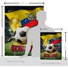 Ornament Collection World Cup Ecuador Banner Wall Art Flag Poles for Outside House Stand Outdoor Decorations Garden Tapestry Yard Signs FIFA Team Qatar Trophy Soccer Game Football Gifts, Made in USA view 2