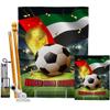World Cup United Arab Emirates Banner Wall Art Flag Poles For Outside House Stand Outdoor Decorations Garden Tapestry Yard Signs FIFA Team Qatar Trophy Soccer Game Football Gifts Made In USA view 1