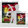 Ornament Collection World Cup Denmark Banner Wall Art Flag Poles for Outside House Stand Outdoor Decorations Garden Tapestry Yard Signs FIFA Team Qatar Trophy Soccer Game Football Gifts, Made in USA view 2