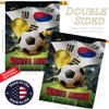 World Cup South Korea Banner Wall Art Flag Poles For Outside House Stand Outdoor Decorations Garden Tapestry Yard Signs FIFA Team Qatar Trophy Soccer Game Football Gifts Made In USA view 3