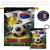 World Cup South Korea Banner Wall Art Flag Poles For Outside House Stand Outdoor Decorations Garden Tapestry Yard Signs FIFA Team Qatar Trophy Soccer Game Football Gifts Made In USA view 4