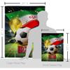 Ornament Collection World Cup Iran Banner Wall Art Flag Poles for Outside House Stand Outdoor Decorations Garden Tapestry Yard Signs FIFA Team Qatar Trophy Soccer Game Football Gifts, Made in USA view 2