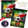 Ornament Collection World Cup Iran Banner Wall Art Flag Poles for Outside House Stand Outdoor Decorations Garden Tapestry Yard Signs FIFA Team Qatar Trophy Soccer Game Football Gifts, Made in USA view 3