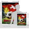 World Cup Switzerland Banner Wall Art Flag Poles For Outside House Stand Outdoor Decorations Garden Tapestry Yard Signs FIFA Team Qatar Trophy Soccer Game Football Gifts Made In USA view 2