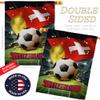World Cup Switzerland Banner Wall Art Flag Poles For Outside House Stand Outdoor Decorations Garden Tapestry Yard Signs FIFA Team Qatar Trophy Soccer Game Football Gifts Made In USA view 3