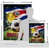 World Cup Costa Rica Banner Wall Art Flag Poles For Outside House Stand Outdoor Decorations Garden Tapestry Yard Signs FIFA Team Qatar Trophy Soccer Game Football Gifts Made In USA view 2