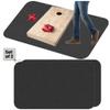 2 Cornhole Mats Prevent Cornhole Board from Slipping, Pitch Pad Keep Tossing Bags Clean and Secure Footing, Gray, 51inch x72 inch (2 Mats) view 1