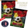 Ornament Collection World Cup Morocco Banner Wall Art Flag Poles for Outside House Stand Outdoor Decorations Garden Tapestry Yard Signs FIFA Team Qatar Trophy Soccer Game Football Gifts, Made in USA view 3