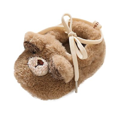Infant Walking Shoes Boys Baby Toddler Shoes Fleece Warm Booties Shoes Fashion Printing Non Slip Breathable Nude Boots 9 Month Old Baby Winter Boots