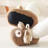 Infant Walking Shoes Boys Baby Toddler Shoes Fleece Warm Booties Shoes Fashion Printing Non Slip Breathable Nude Boots 9 Month Old Baby Winter Boots view 3