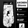 AKOBEN Ahofe Football Gloves - White Gloves Football, Boost Grip Football Gloves, Football Gear, Football Gloves Men, Adult Football Gloves, Large view 2