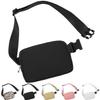 Favuit Mini Belt Bag Fanny Pack for Women, Crossbody Waist Packs Lightweight Fashion Bum Bag with Adjustable Strap for Travel Hiking Festivals Everyday Essentials (Black) view 1