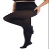 CozyWow Plus Size Tights for Women 80D Soft Solid Color Semi Opaque Pantyhose High Waist 1X 2X 3X 4X 2Black XL view 3