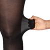 CozyWow Plus Size Tights for Women 80D Soft Solid Color Semi Opaque Pantyhose High Waist 1X 2X 3X 4X 2Black XL view 4