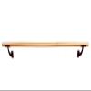 Ballet Barre One Solid Bar Premium 5 FT Long 2.0 Diameter For Kids and Adults Home or Studio, Includes Open Brackets Wall Mounted Set Black, Wood Ballet Bar Dance Bar, Stretch Bar, Dancing/Stretching view 4