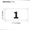 Kyzistn 1-100 Running Race Bibs Large Numbers with Safety Pins for Marathon Race Events- Tyvek Tearproof Waterproof (7X4Inch) view 2