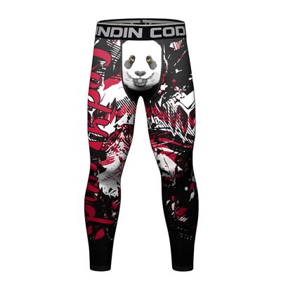 Red Plume Men's Sports Compression Pants Tights Baselayer Workout Cool Dry Long Running Leggings for Cycling Yoga Basketball (Style 2,XL)