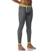 JOCKMAIL Long Johns Pants Men Thermal Underwear Cotton Printed Mens Thermal Underwear Sleeping Bottoms Leggings Pant (as1, Alpha, x_l, Regular, Regular, Black, X-Large) view 2