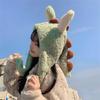 Hcclijo Cute Funny Little Dinosaur Hat Female Autumn and Winter Plus Villi Warmth Will Move s Dress Lovers Warm Hat view 1