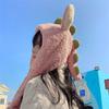 Hcclijo Cute Funny Little Dinosaur Hat Female Autumn and Winter Plus Villi Warmth Will Move s Dress Lovers Warm Hat view 3