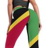 Adugen Origei Yoga Pants Saint Kitts and Nevis Flag Workout Running for Women S view 2