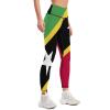 Adugen Origei Yoga Pants Saint Kitts and Nevis Flag Workout Running for Women S view 3
