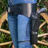 Hulara Genuine Leather Western Gun Belt Concealed Carry Gun Holster Belt for Men Women Cowboy Costume Revolver Holster Pistol Tactical Hoslter view 3