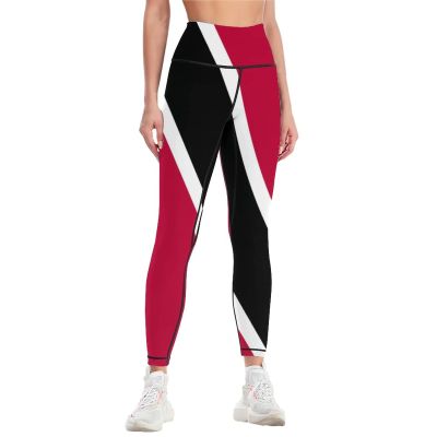 Adugen Origei High Waist Trinidad and Tobago Flag Yoga Pants Tummy Control Womens Fall Fashion 2022 M