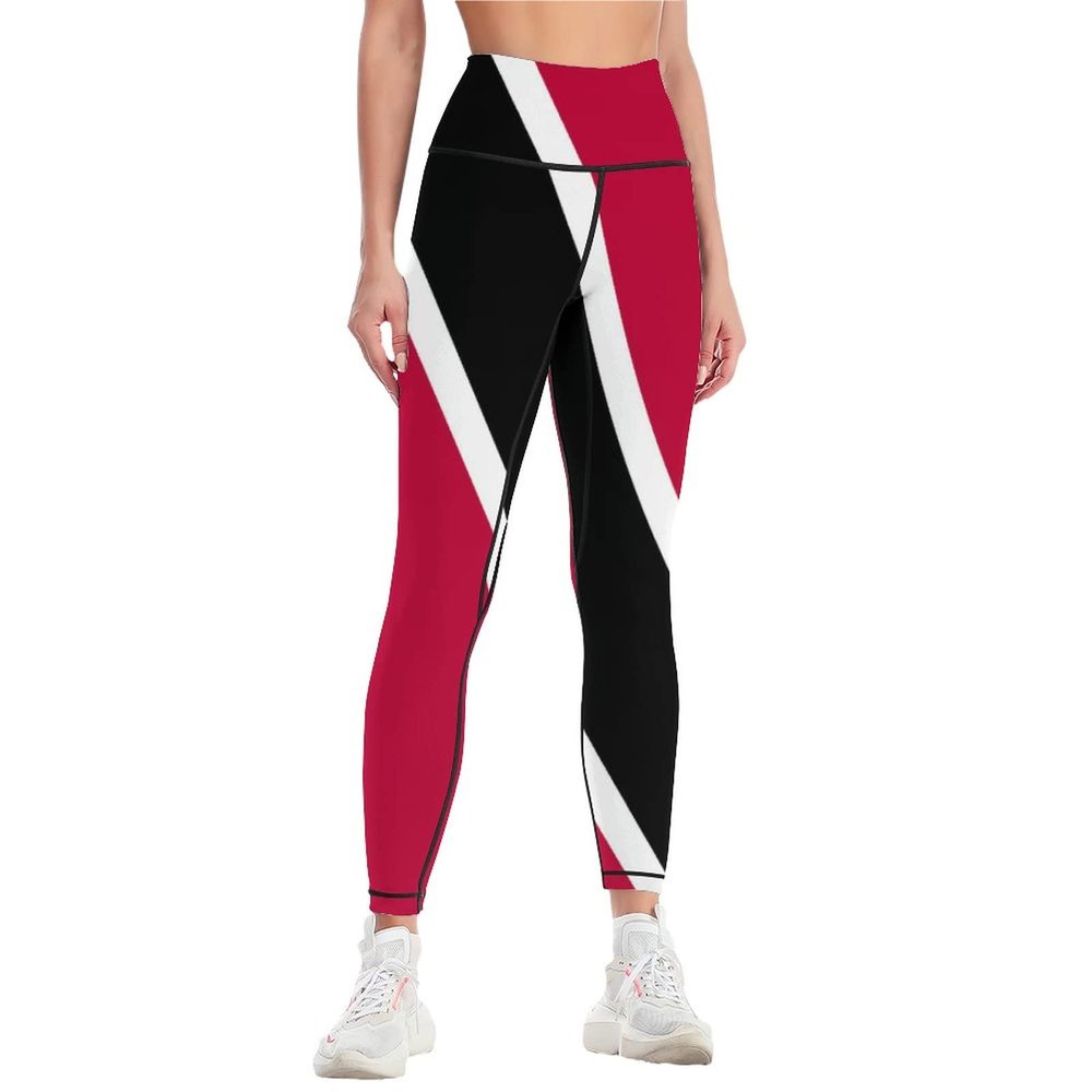 Adugen Origei High Waist Trinidad and Tobago Flag Yoga Pants Tummy Control Womens Fall Fashion 2022 M