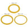 PATIKIL Carnival Ring-Toss Rings Set 4cm 6mm 8cm, 24 Pack Plastic Hoop for Outdoor Party Favor Booth, Yellow view 2