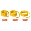 PATIKIL Carnival Ring-Toss Rings Set 4cm 6mm 8cm, 24 Pack Plastic Hoop for Outdoor Party Favor Booth, Yellow view 3