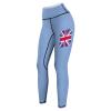 Adugen Origei Women's High Waist Tuvalu Flag Print Tummy Control Yoga Capris M view 4