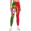 Adugen Origei High Waist Portugal Flag Yoga Pants Tummy Control Womens Fall Fashion 2022 L view 1