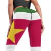 Adugen Origei Yoga Pants Suriname Flag Workout Running for Women M view 2