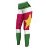 Adugen Origei Yoga Pants Suriname Flag Workout Running for Women M view 4