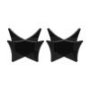PATIKIL 4.7" Ball Display Stand, 2 Pack Multi-Function Acrylic Ball Stand Display Holder for Football Basketball Volleyball Soccer Ball Rugby, Black view 1