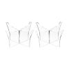 PATIKIL 4.7" Ball Display Stand, 2 Pack Multi-Function Acrylic Ball Stand Display Holder for Football Basketball Volleyball Soccer Ball Rugby, Clear view 1