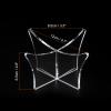 PATIKIL 4.7" Ball Display Stand, 2 Pack Multi-Function Acrylic Ball Stand Display Holder for Football Basketball Volleyball Soccer Ball Rugby, Clear view 2