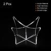 PATIKIL 4.7" Ball Display Stand, 2 Pack Multi-Function Acrylic Ball Stand Display Holder for Football Basketball Volleyball Soccer Ball Rugby, Clear view 3