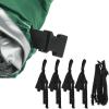 ELVONS 25-27ft Heavy-Duty Trailerable Boat Cover 210d Oxford Cloth Waterproof and Tear-Resistant Mooring Cover Suitable for Hard Top Boats Outdoor Protection,Green,25~27ft(948cm*570cm) view 4