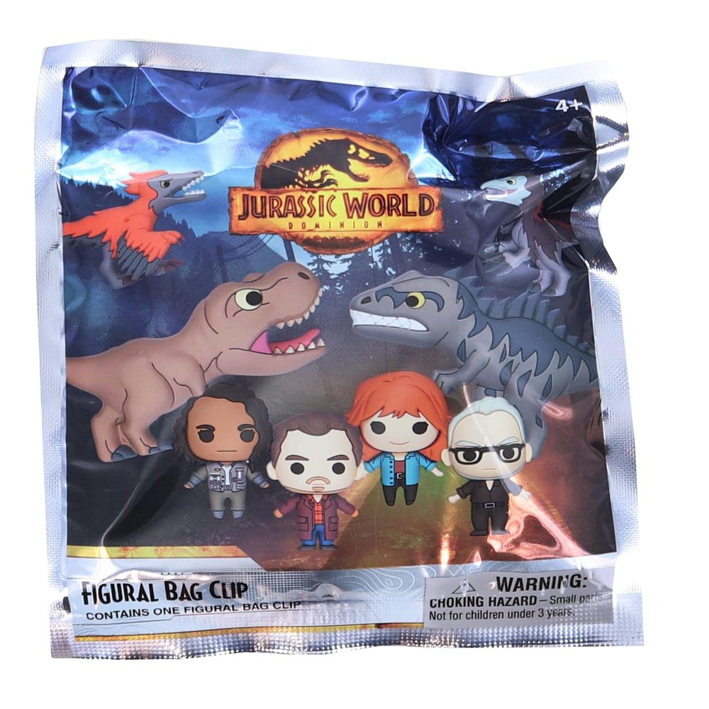 Monogram International Jurassic World Blind Bag 3D Foam Bag Clip | One Random