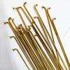 245mm Bike Spokes 14G Stainless Steel, Road Bike Spokes 100Pcs (Color Family : Gold) view 1