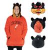 Plushible Wearable Blanket Hoodie - Oversized University of Cincinnati Bear Cats Long Sleeve Sweatshirt Pocket - 2-in-1 Oversized Hoodie Blanket Pillow - Cozy Snugible Gifts for Men and Women view 1