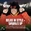 Plushible Wearable Blanket Hoodie - Oversized University of Cincinnati Bear Cats Long Sleeve Sweatshirt Pocket - 2-in-1 Oversized Hoodie Blanket Pillow - Cozy Snugible Gifts for Men and Women view 4