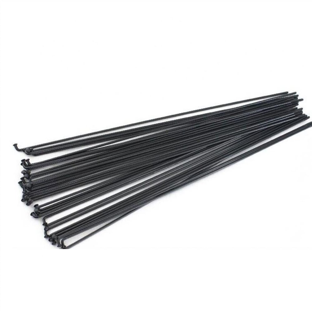 12Pcs 260-296mm Stainless Steel Bicycle Spokes Bike 14G MTB Wheel Radius Knitting Needle Spokes Electric Bike Copper Nipple Wheel (Color : 274mm)