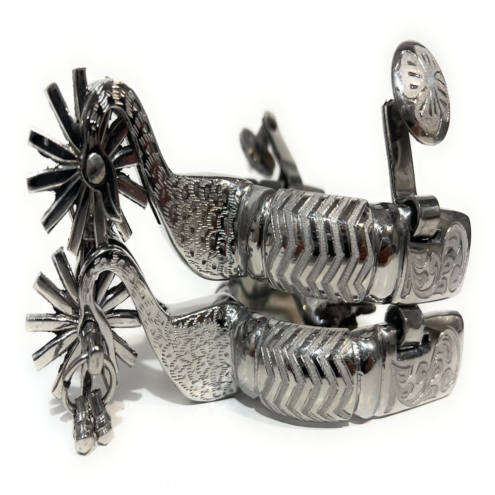 Charro Saddle Spurs, Western Saddle Riding Spurs, Espuelas Charras